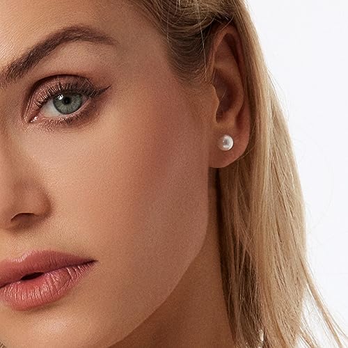Image of Zeffy Pearl Necklace 4MM /6MM /8MM Dainty Round Imitation Pearl Choker Necklace Wedding Pearl Necklace Delicate Jewelry for Women Simple Bridesmaid Jewelry Gifts