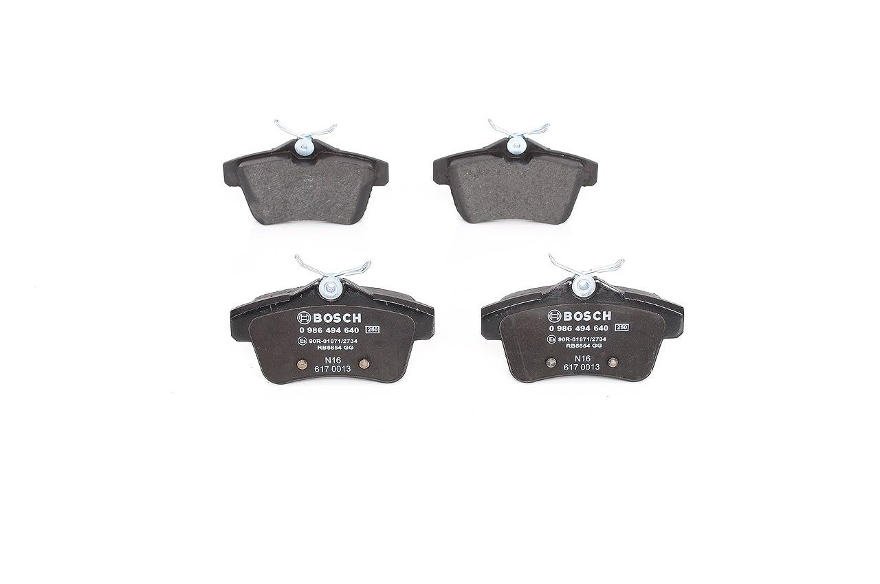 Bosch BP1359 - Plaquettes de Frein Arrière pour Voiture - Qualité Bosch - Réduction du Bruit et de la Poussière - Certifié ECE-R90 - Sans Cuivre - Jeu de 4 Plaquettes - Avec Accessoires | Compatible avec: CITROËN C4 I, C4 II, DS3, DS4, DS5, DS 4 / 4 CROSS