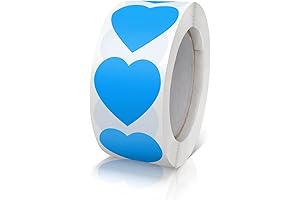 Blue Heart Stickers Roll: Express Your Love with Every Touch
