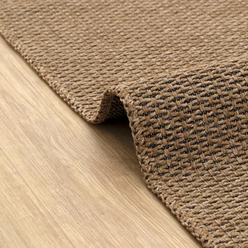 DAPHNE HOME DECOR Tapis en Jute, Lavable en Machine, pour Jardin, Cuisine, Chambre à Coucher, Salle à Manger et Salon, Poils Courts Doux, Tapis adapté aux...