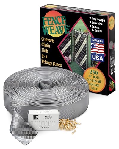 NMI Fence - Pexco Privacy Slats for Chain Link Fence, 250 Ft, Silver
