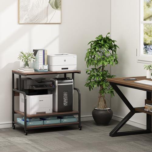 Image of Fannova 32.3 inch Wide Extra Large Printer Stand with Adjustable Storage Shelf