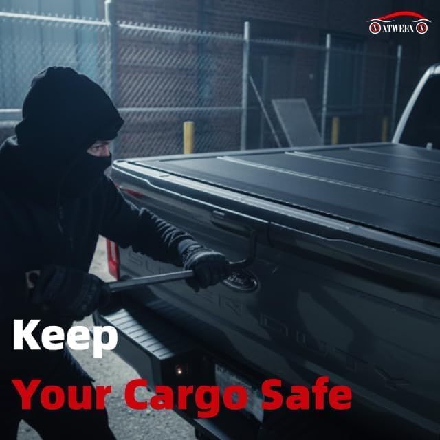 Image of FRP Low-Profile Flip-Up Hard Tri-Fold Tonneau Cover fits 2019-2023 Ford Ranger 6ft Standard Bed | 6ft Bed