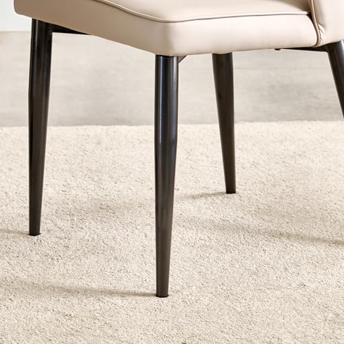 Image of Home Centre | Marcello | Metal | Dining Chairs | Beige | Set of 2 | 1 Year Warranty