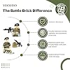 Battle Brick 1.6 Inches Tall Collectible Air Force Security Forces Airman OCP Minifigure | Genuine Military Minifig Camo | Great Gift for Ages 8+ to Adult AFOL