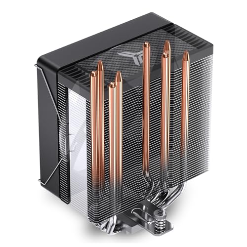 Image of JONSBO CR1000 EVO ARGB CPU Cooler,Silent Series CPU Cooler, Air Cooler H154mm, 4 Copper Heat Pipe Insert Aluminum Fin for AM4 /AM5 /Intel LGA1700, 120mm PWM ARGB 9-blades Fan,Top Cover ARGB, Black