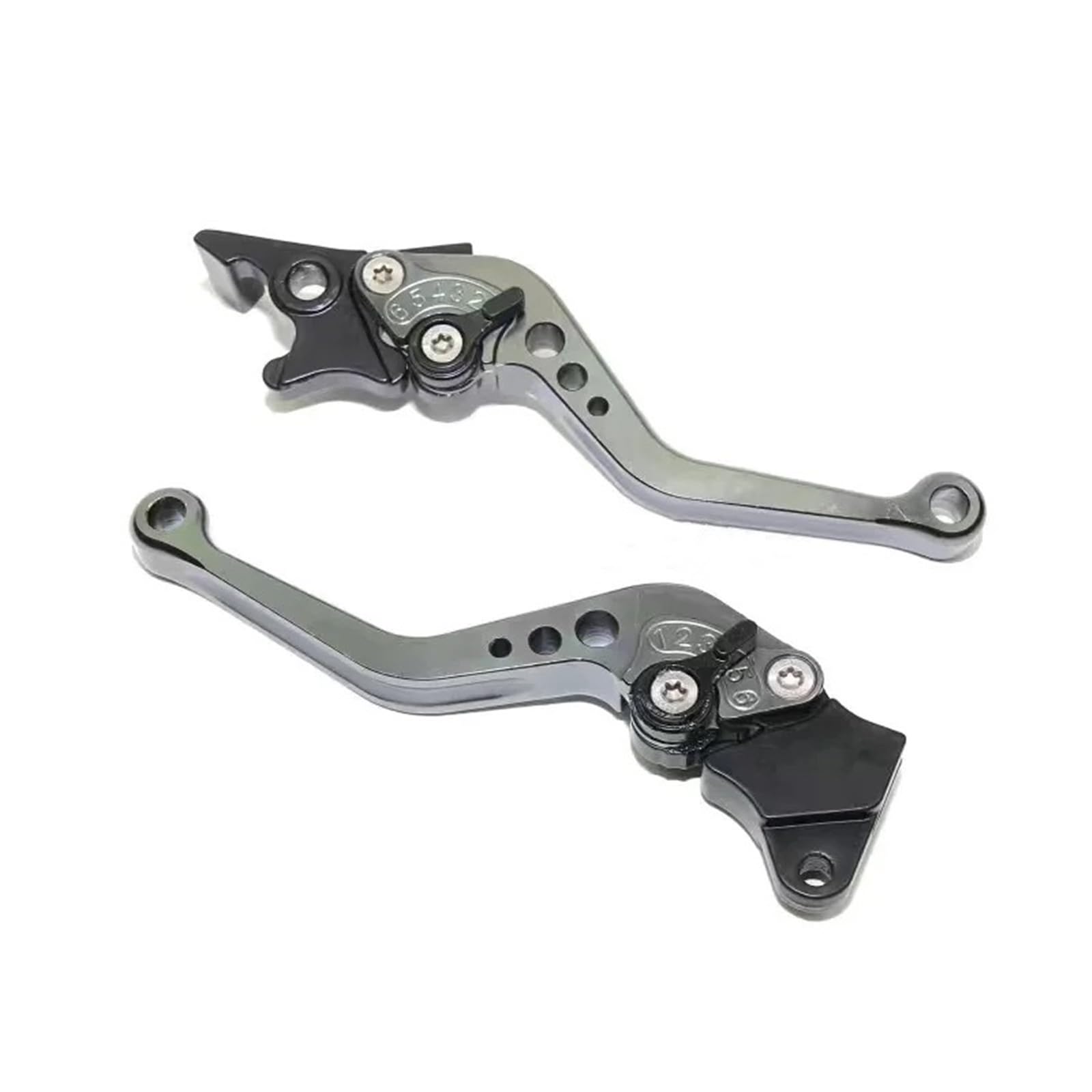 Bskwaq Titanium Color Motorcycle Brake Clutch Levers For Bmw For Suzuki Universal Motorcycle Clutch Brake Handle Drum Lever Motorbike Modification Alloy Cnc