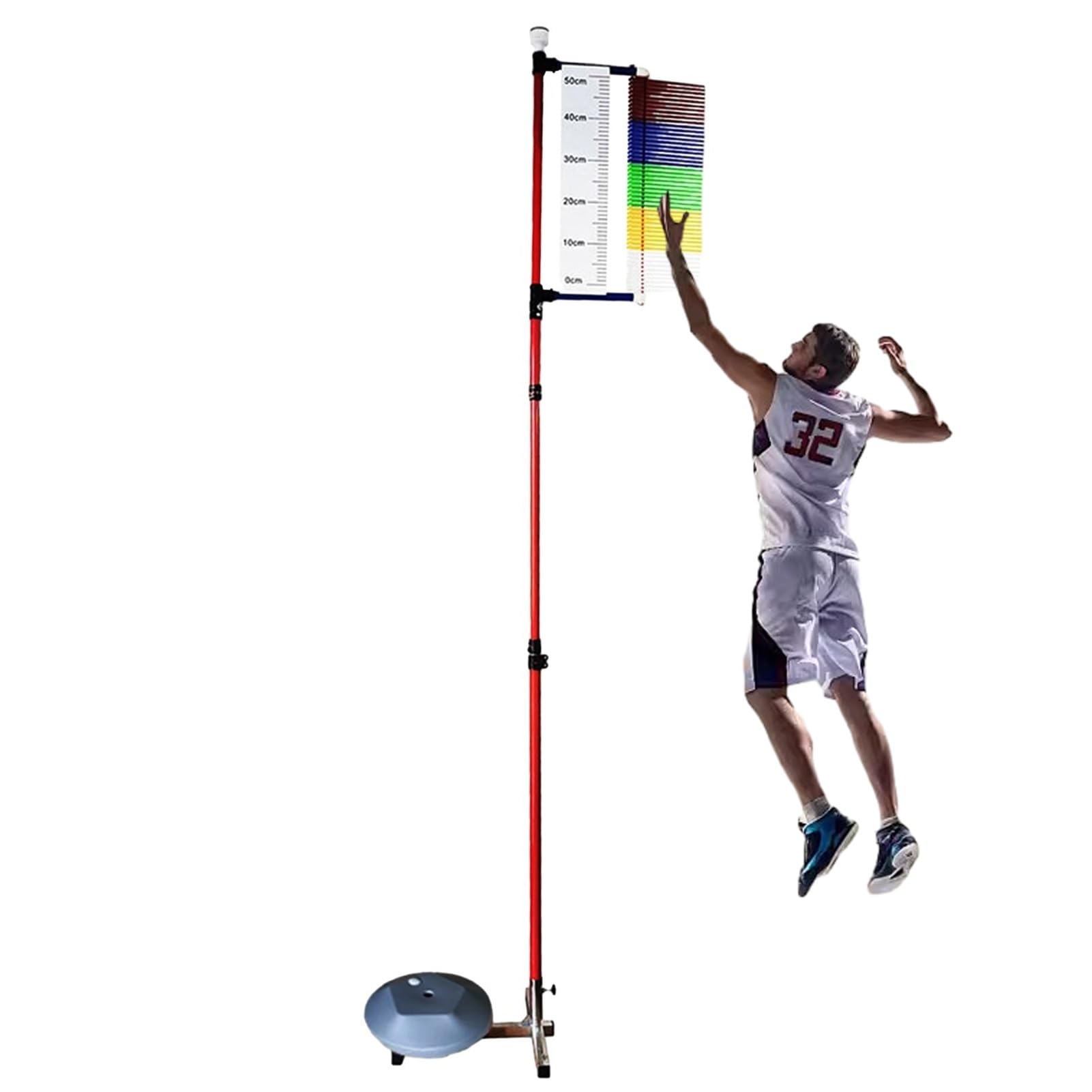 Équipement de test de saut vertical – Évaluation de puissance portable pour basket-ball, volley-ball, portée de saut de 120–350 cm, améliore les performances d'entraînement