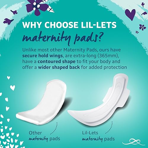 Lil-Lets Extra Long Postpartum Maxi Pads with Wings – 30 Pack Bundle for Post-Natal Bleeding & Heavy Flow – Postpartum Essentials - Extra Absorbent, Soft & Cushioned Maternity Towels, Fragrance-Free - Image 6