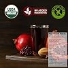 100% Organic Pomegranate Juice, 33.8 Oz Glass Bottle (2 Pack) No Sugar, No Artificial Colors, No Preservatives, No Flavors Added, Gluten Free and Kosher