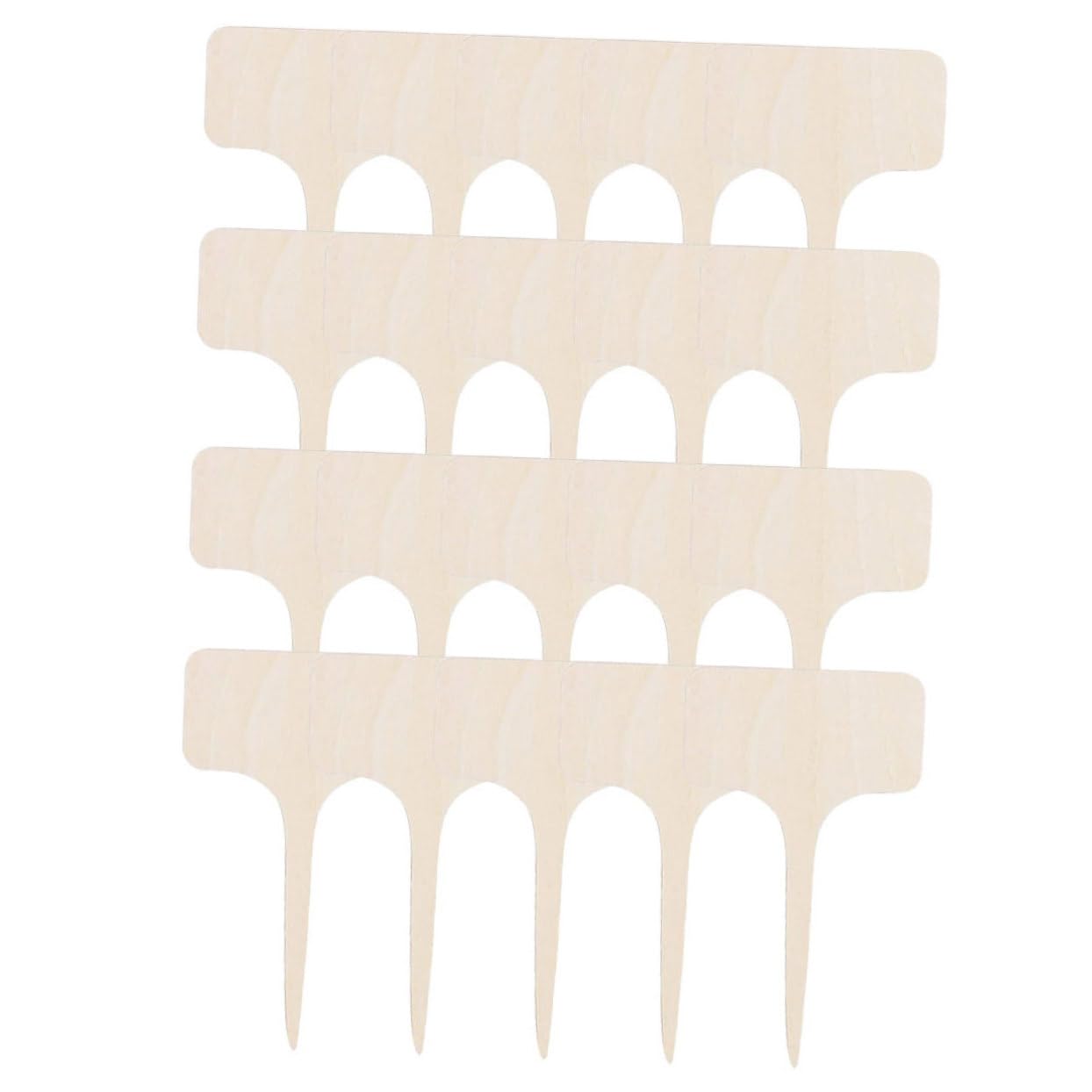 Mipcase 100pièces Étiquettes Non Fini Pour Plantes De Panneaux Identifiants De Fleurs Pour Jardin Et Dimensions De Pour Décoration De Et Pots