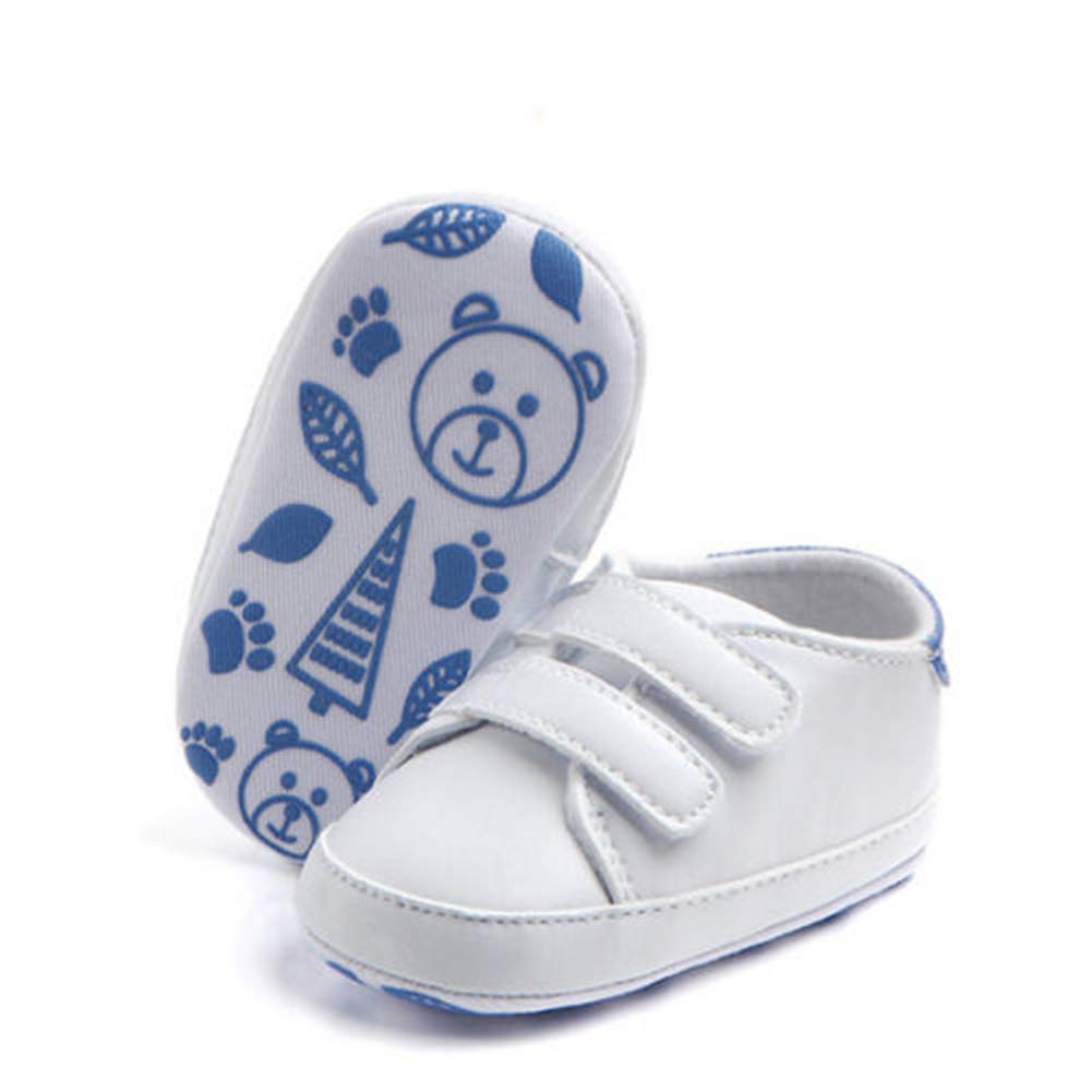 Toddler Baby Boys Girls Shoes PU Leather Sneakers Anti-Slip Infant First Walkers 3-12Months