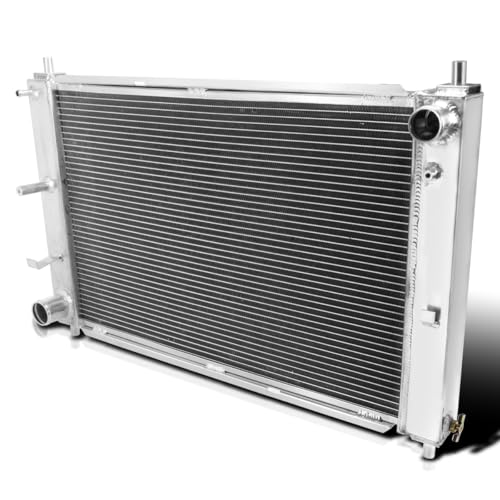 Spec-D Tuning 2 Core/Row Manual Transmission Light Aluminum Performance Cooling Racing Radiator Compatible with 1997-2004 Ford Mustang