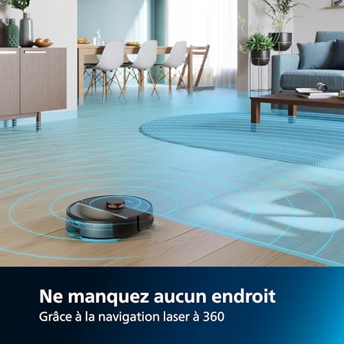 Philips Série 7000 HomeRun Robot Aspirateur nettoyage batterie jusqu'à 180 min 4 modes XU710001 - vue 4