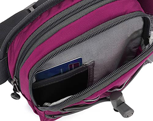 YUOTO-Waist-Pack-with-Water-Bottle-Holder-for-Running-Walking-Hiking-Runners-Hydration-Belt-fit-Maximum-27oz-and-iPhone-11-Men-Women