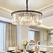 MEELIGHTING Crystal Chandeliers Modern Contemporary Ceiling Lights Fixtures Pendant Lighting Dining Room Living Room Chandelier D21.6 H7.1