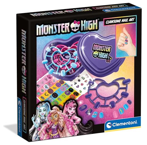 Clementoni Monster High Clawsome Nail Art, Pour Enfants, 6 Ans, Multicolore - 18799