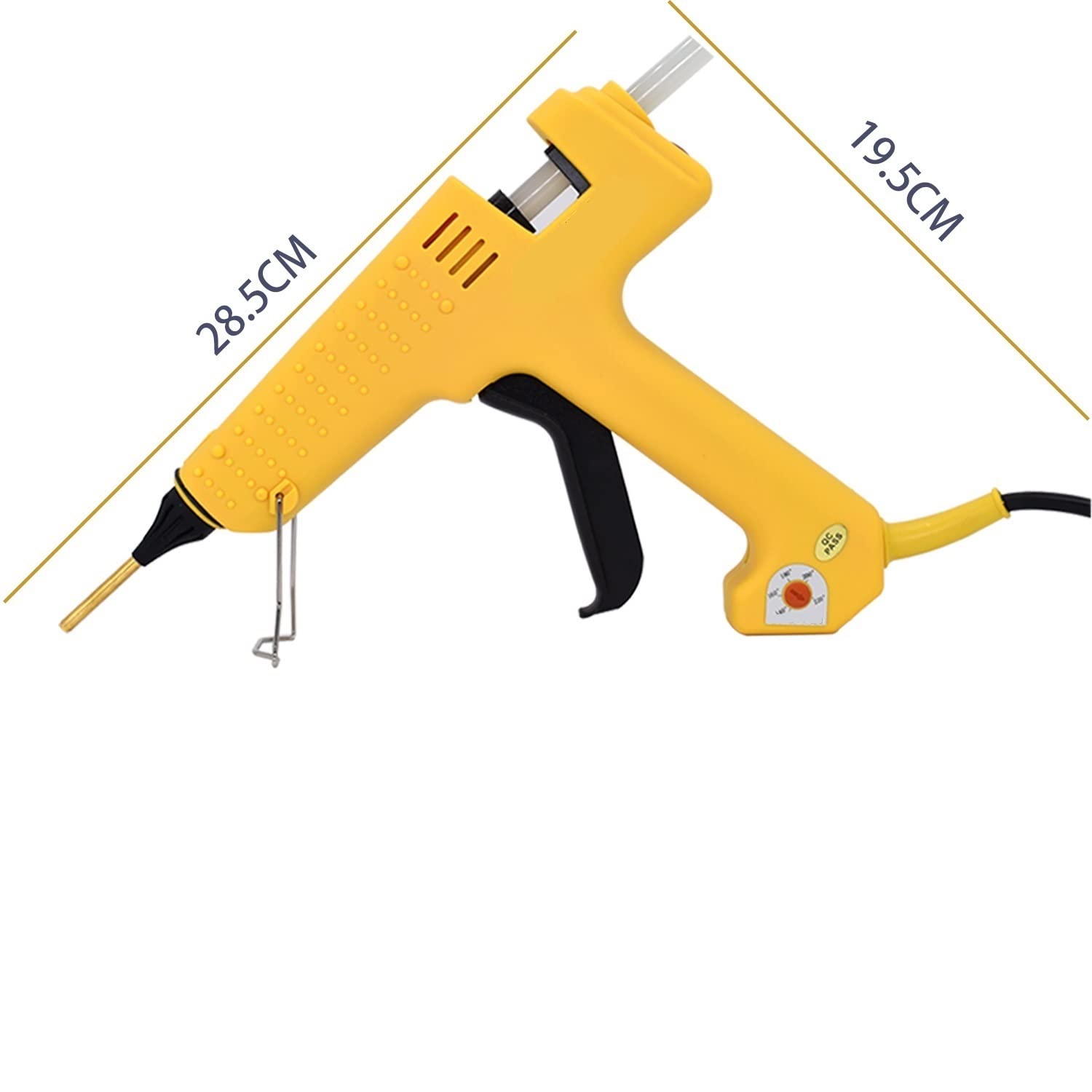 Pistolet Do Kleju Na GorąCo Profesjonalny Pistolet Do Klejenia Na Gorąco O Mocy 250 W Z Regulacją Temperatury O Dużej Mocy Zestaw Pistoletów Silikonowych Za Pomocą Kleju W Sztyfcie 11 MM 2.0 MM Miedzi