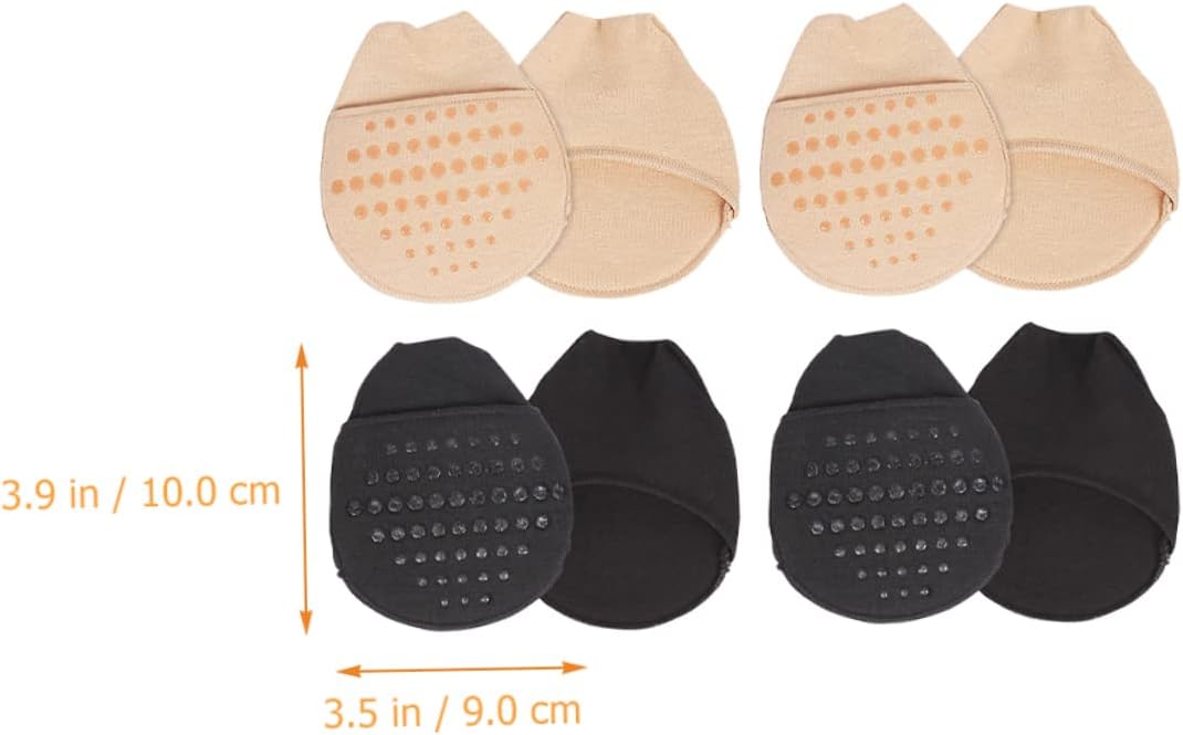20pairs Forefoot Socks for Women Breathable Silicone Cushions Non- Design for High Heels Comfortable Half Socks for and Foot Health Includes and Skin Tone Options