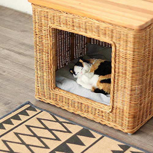 Amazon.co.jp: ラタン ペットハウス クッション ラタン 籐 アジアン