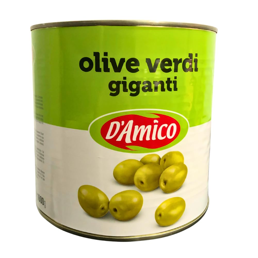 D'Amico Olive Verdi Giganti in Latta da 2650g | Scorta Ristoranti e Bar