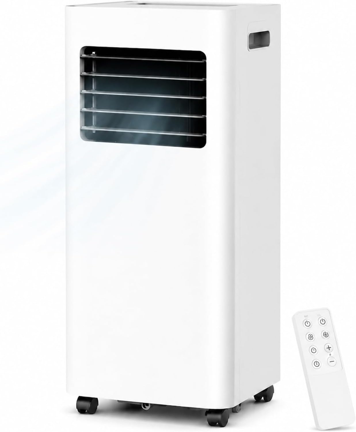 Przenośny Klimatyzator 1800W Chłodzenie do Sypialni Biura | 3w1 Chłodnica Osuszacz Wentylator 2 Biegi Timer 24h Cicha Praca 52dB