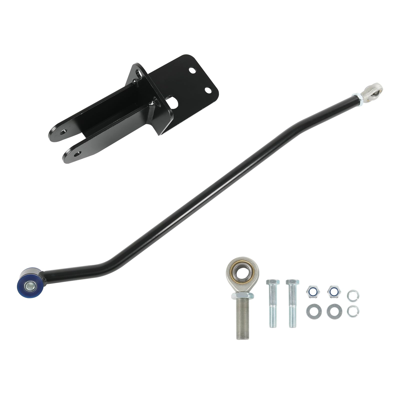 front adjustable track bar 4-6.5" lift compatible with 1984-2001 jeep cherokee xj panhard rod with relocation bracket