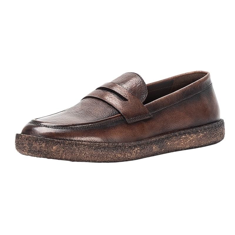 Leather Shoes for Men Loafers Soft Mens Slip on Shoes Casual Comfort Moccasin Daily Flats Driving Lightweight Walking Sneakers Shoes Outdoor