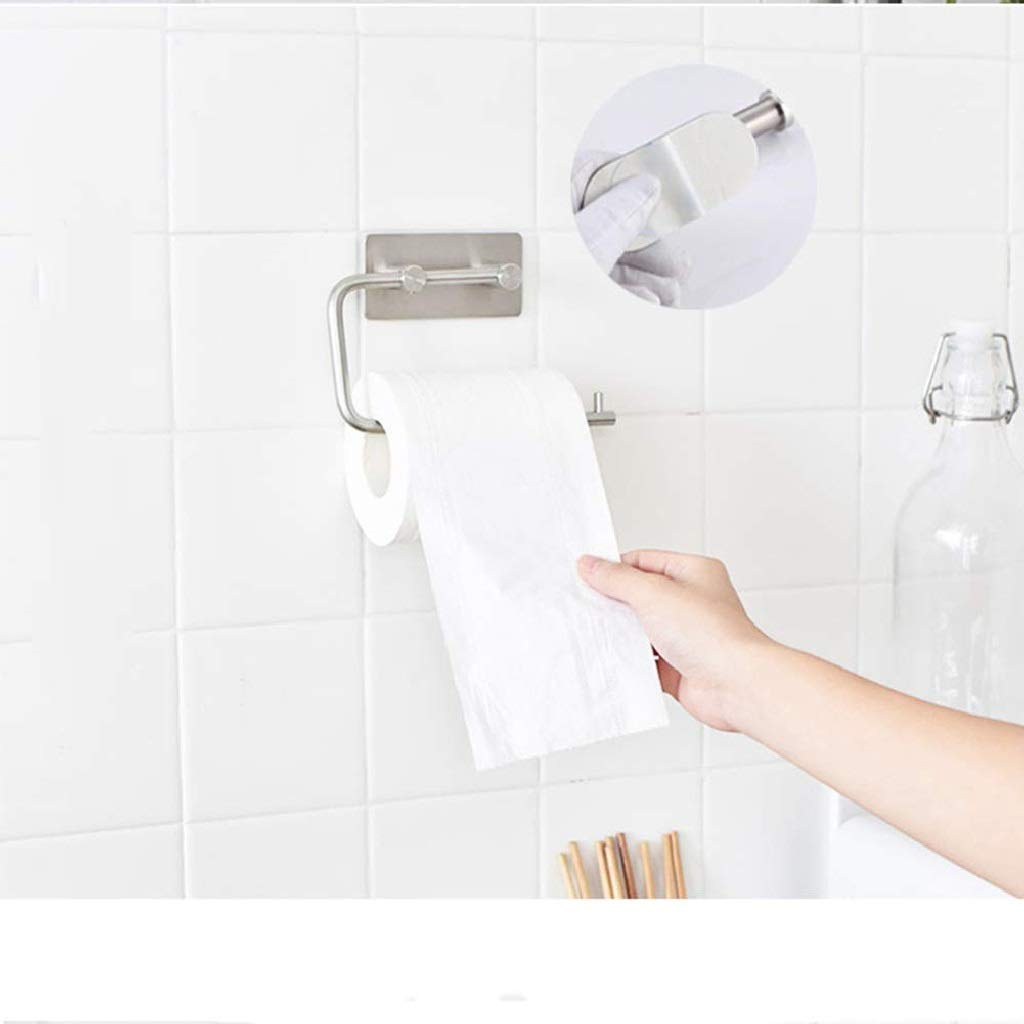 la Carta igienica in Acciaio Inox Holder- Acciaio Inossidabile Bagno lavabo Supporto di Carta igienica e Dispenser Montaggio a Parete Spazzolato