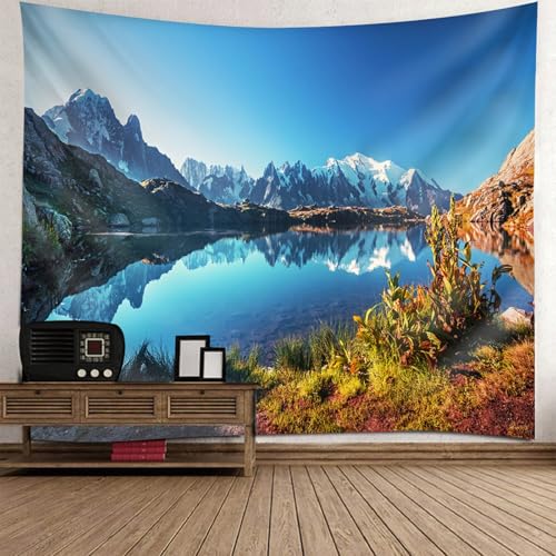 Tapiz de pared para renovar paredes aburridas con un fondo de paisaje natural