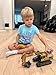 KIDMARKT Remote Control Excavator Toy for Boys | 11-Channel Metal Construction Truck with Lights, 2×1200mAh Batteries, 120-Min Playtime | RC Excavator Toys for Kids Ages 3-12, STEM Gift for Birthday