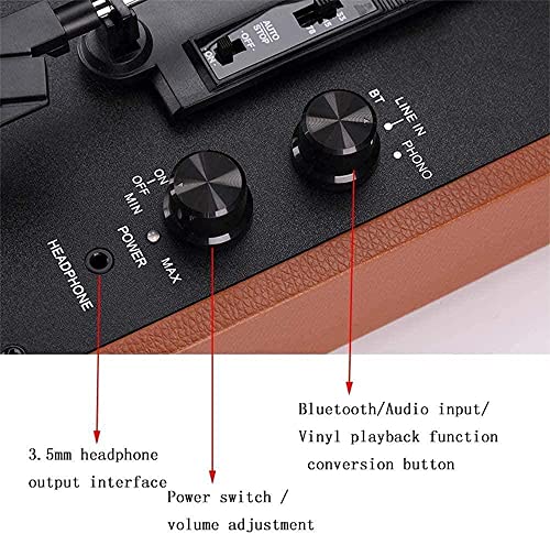 WENQJ Bagagerie Portable Gramophone Vinyl Record Player Bluetooth 5.0 Turntable 33 45 78RPM 3 Vitesses rétro avec 2 Haut… - Les Beatles, Paul McCartney, John Lennon, RIngo Starr, George Harrison WENQJ Bagagerie Portable Gramophone Vinyl Record Player Bluetooth 5.0 Turntable 33 45 78RPM 3 Vitesses rétro avec 2 Haut… – Image 8