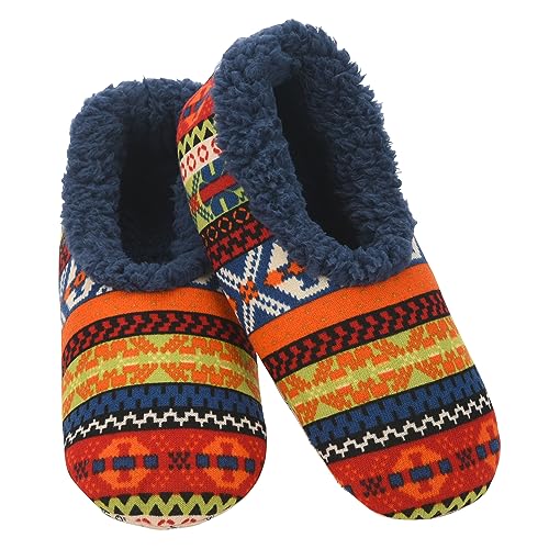 Snoozies Nordic Sherpa-Lined Cozy Slipper Socks for Women Indoor, Womens Warm Slippers for Winter, Soft Slippers for Women
