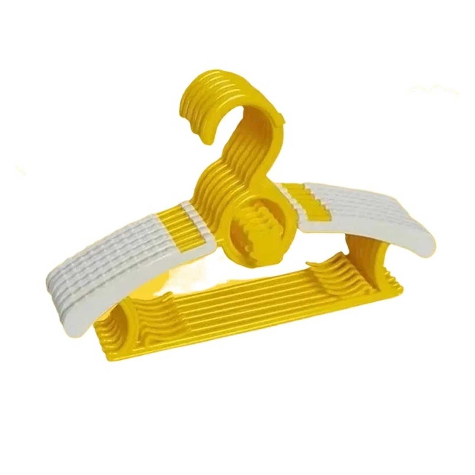 KFGISD, Coats Rack Non-slip Clothes Hanger Adjustable Storage Hangers Cute Clothes Organizer Closet ，Hangers(Yellow,10PCS)