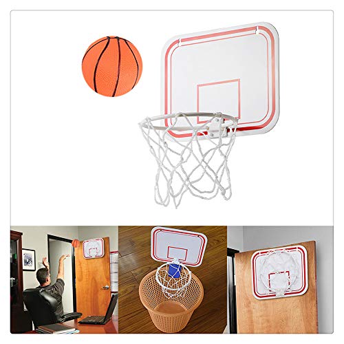 Plastic Basketball Hoop Game for Kids and Adults, Indoor Mini Basketball Hoop
