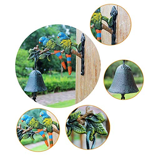 ZEDARO Upgrade78Iron Doorbell Country Retro Ferro Fundido Ferro Forjado Porta Sino Porta Bem-vindo R