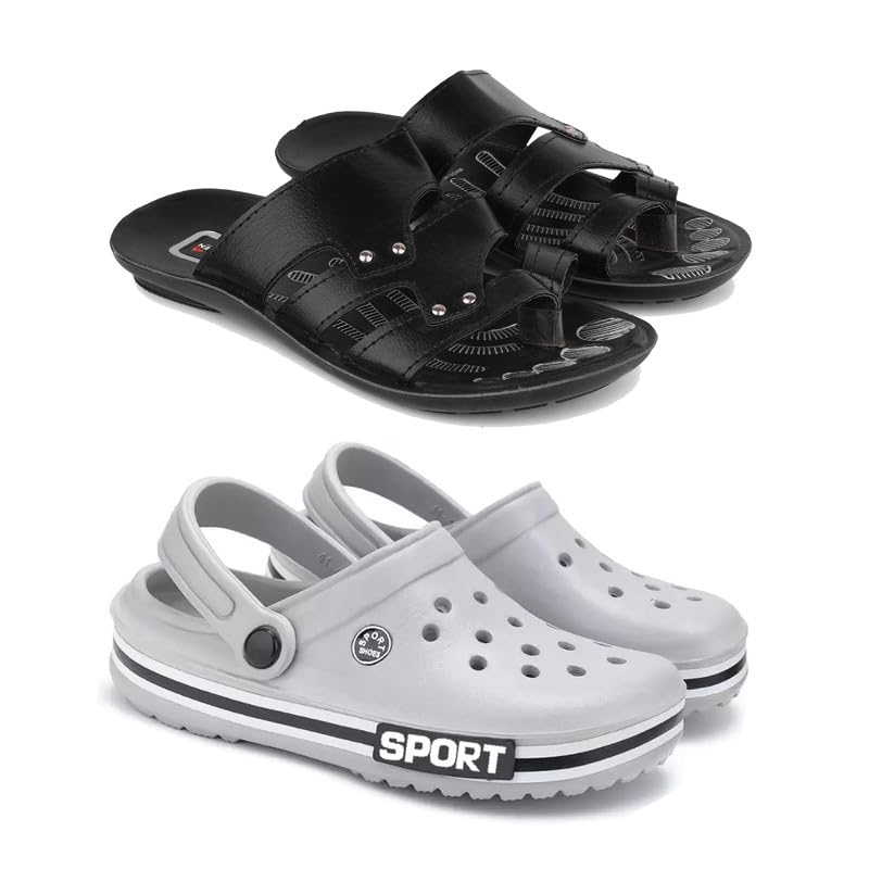 WINGSCRAFT Men's Rover Lightweight Comfortable| Slides|Clogs| Sandals with Adjustable Back Strap for Men Multicolor-image-24