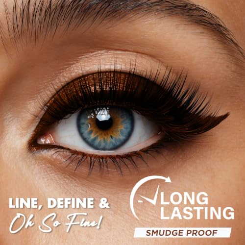 Image of JAQULINE USA ProStroke Intense Gel Kajal | Highly Pigmented | Waterproof | Smudgeproof | Matte Finish | Long Lasting | Quick Drying | Precise Application - Super Brown,1.2g