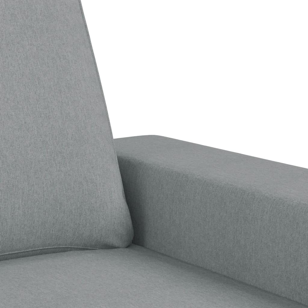 Juego de 4 sofás de tela gris claro, pequeño, 94 x 77 x 80 cm, moderno minisofá con taburete para salón, habitación juvenil, oficina y cocina