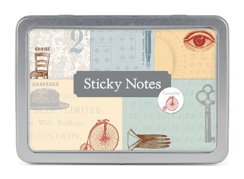 Cavallini Papers Sticky Notes, Curiosities, Set of 5