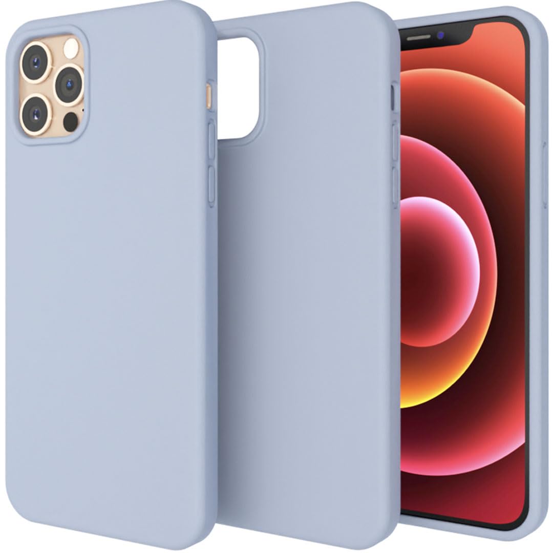 Totem Silicone Case for iPhone 12 Pro Max Back Case Cover | 10 ft Drop Protection | Micro Fiber Lining (Non Magsafe | Sky Blue)