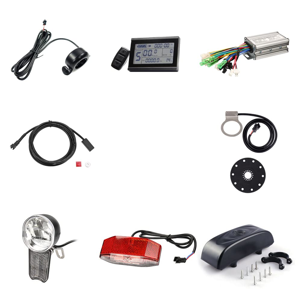 E-Bike Umbausatz, Nabenmotor Hinterrad, Silber, Professional, 20''/26''/28'', 36V/48V, 250W/500W