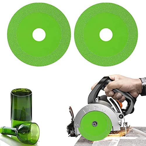 Monsully Glass Cutting Disc, 125mm Diamond Cut Off Wheel, Super Thin Diamond Tile Blade for Angle Grinder, Glass, Jade