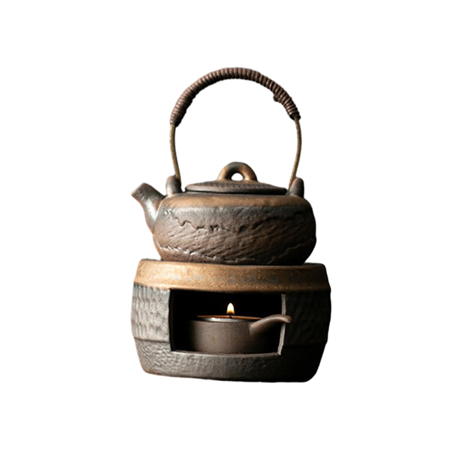 Gruba ceramika retro pozłacana ciepła herbata kuchenka domowa wykwintna osobowość zestaw do herbaty Kung Fu - Fit-Warm Tea Group