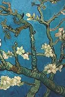 Black Paper Notebook Sketchbook: Black Paper for Gel Pens, Art, Chalk, Pastels, Creativity, Lined & Unlined, 100 Pages 6"x9" Journal Notebook Artist Sketch Pad, Van Gogh Almond Blossom 1798026465 Book Cover