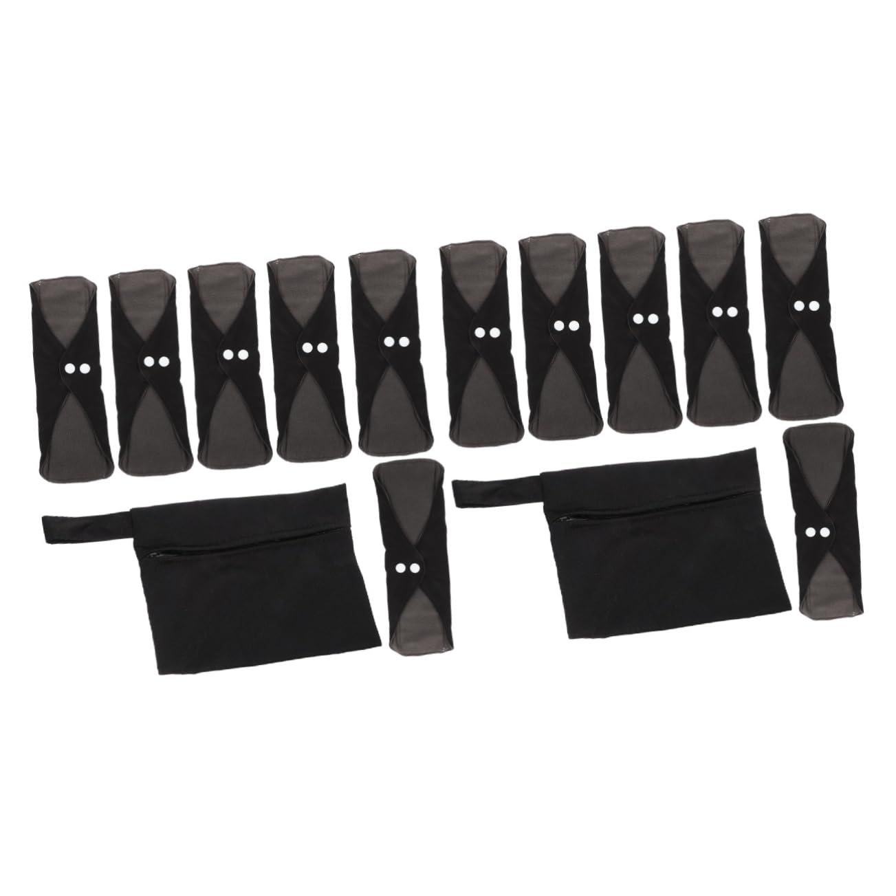 MAGICLULU 2 Set Di Assorbenti Riutilizzabili Assorbenti Mestruali Lavabili Borsa Portaoggetti Per Uso Esterno
