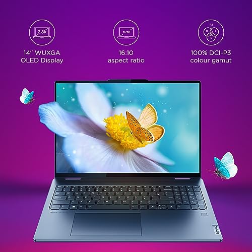Image of Lenovo Yoga 7 Intel Core i5-1340P 14 inch(35.5cm) OLED 2-in-1 400Nits Laptop(16GB /512GB SSD /Win 11 /Office 2021 /Backlit KB /Digital Pen /1Yr Warranty /Alexa /3 Month Game Pass /Tidal Teal /1.49Kg), 82YL008HIN