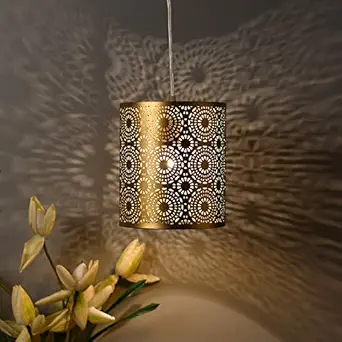 Homesake Antique Pendant Light for Home Decoration, Hanging Lamp Lights, Ceiling Jhumar Lighting for Home (Corded Electric)