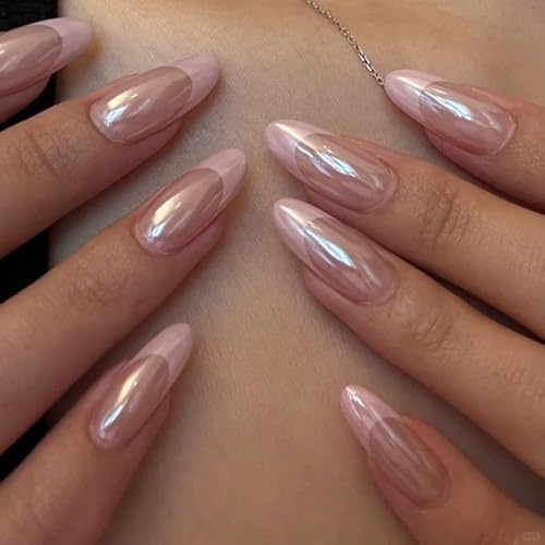 French Tip Press on Nails - Pink Fake Nails Press