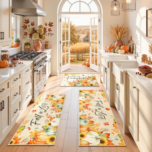 2-Pack Findosom 20 x32 +20 x59 Washable Non-Slip Kitchen Rug Set 9.59 + Free Shipping w/ Prime or on 35+ + 40% Off Code YFAFDF1H - image 4